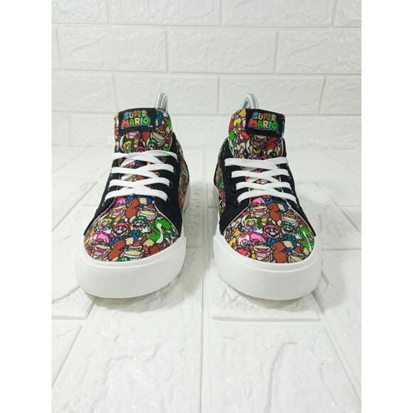 Official Nintendo Ground Up Super Mario Brothers Shoes Kids Multicolor Size 4 - Picture 2 of 9